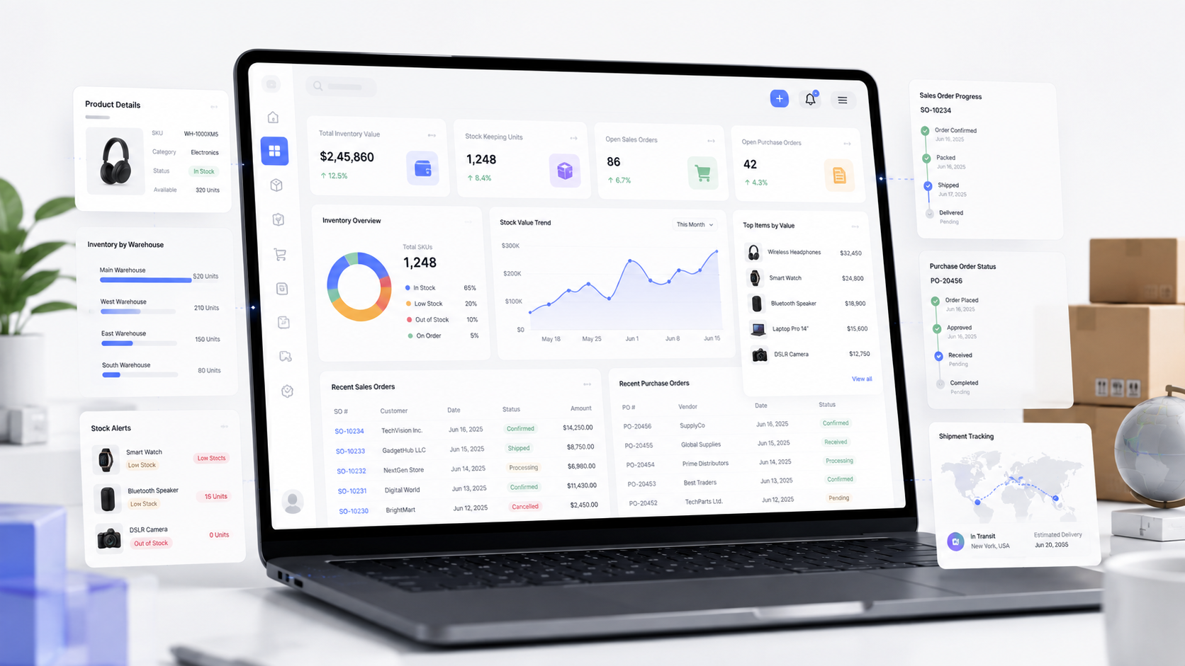SaaS dashboard preview